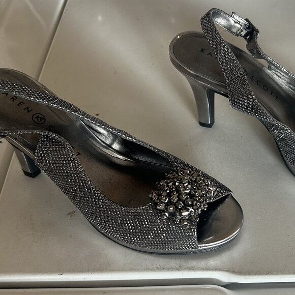 Karen Scott Jeweled Breena Heels - Picture 1 of 5
